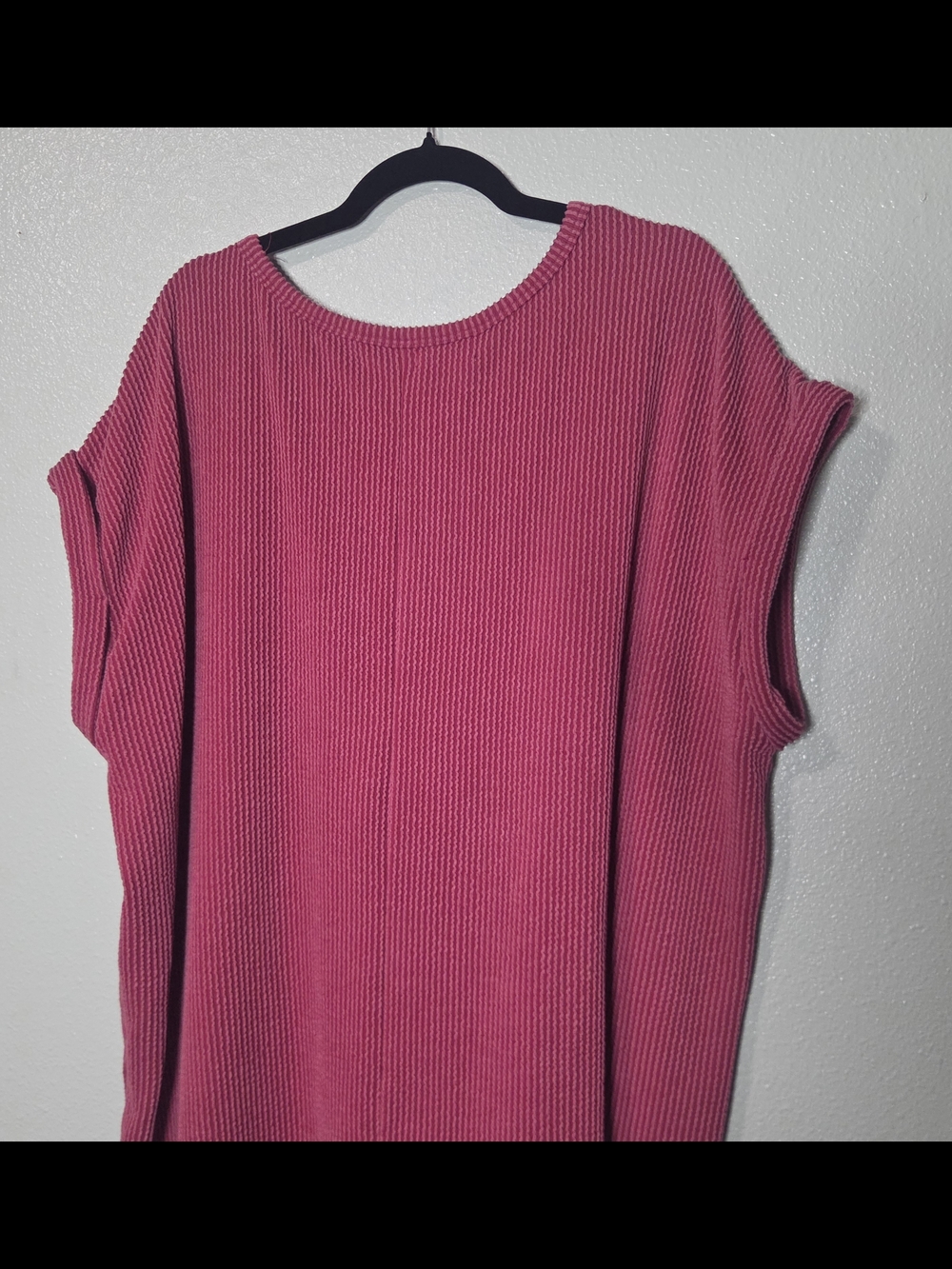 Maurices Coral Round Neck Pullover Ribbed Knit Short Sleeve T-Shirt Plus Size 3X - Picture 4 of 7